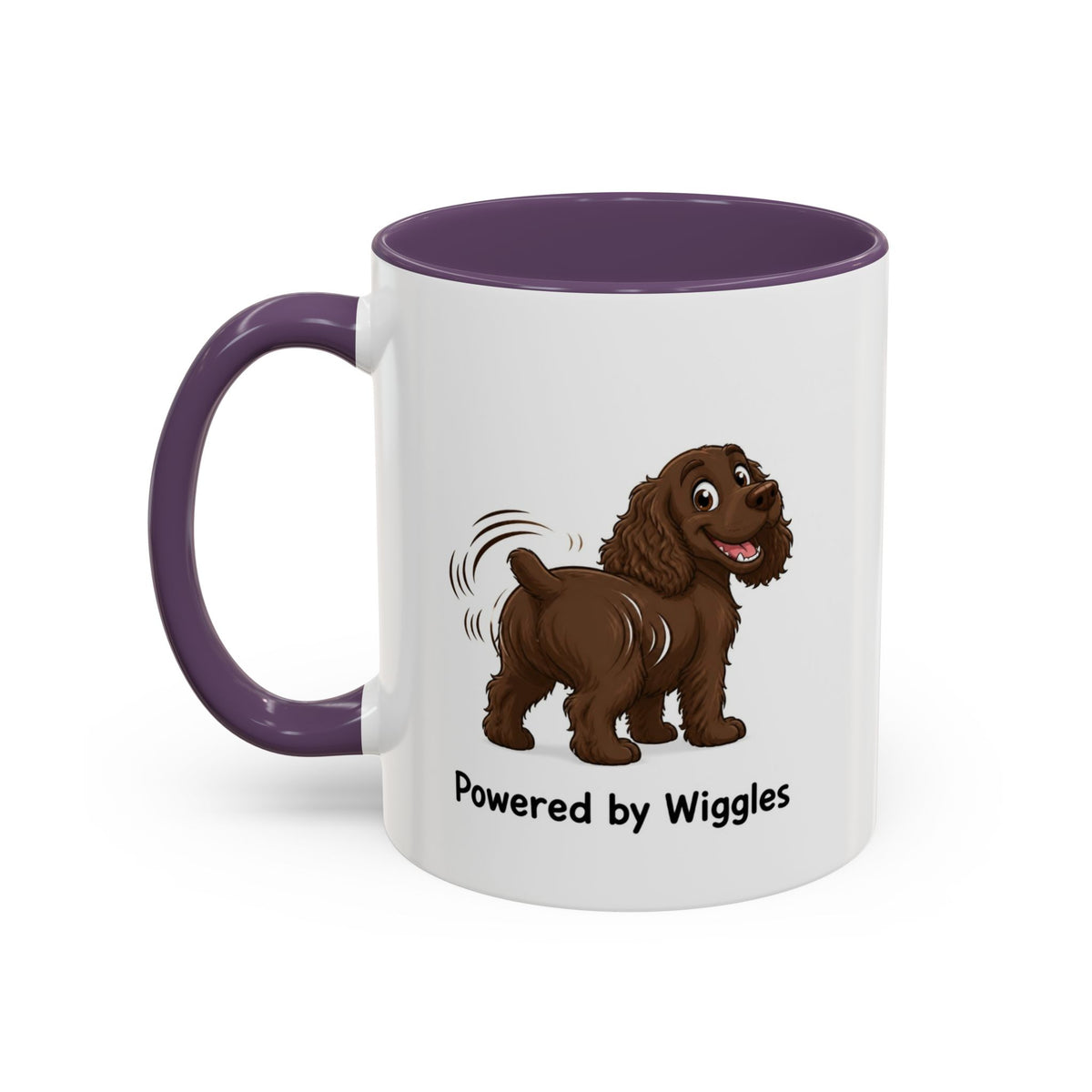 Powered by Wiggles Mug - Cocker Spaniel - Brown