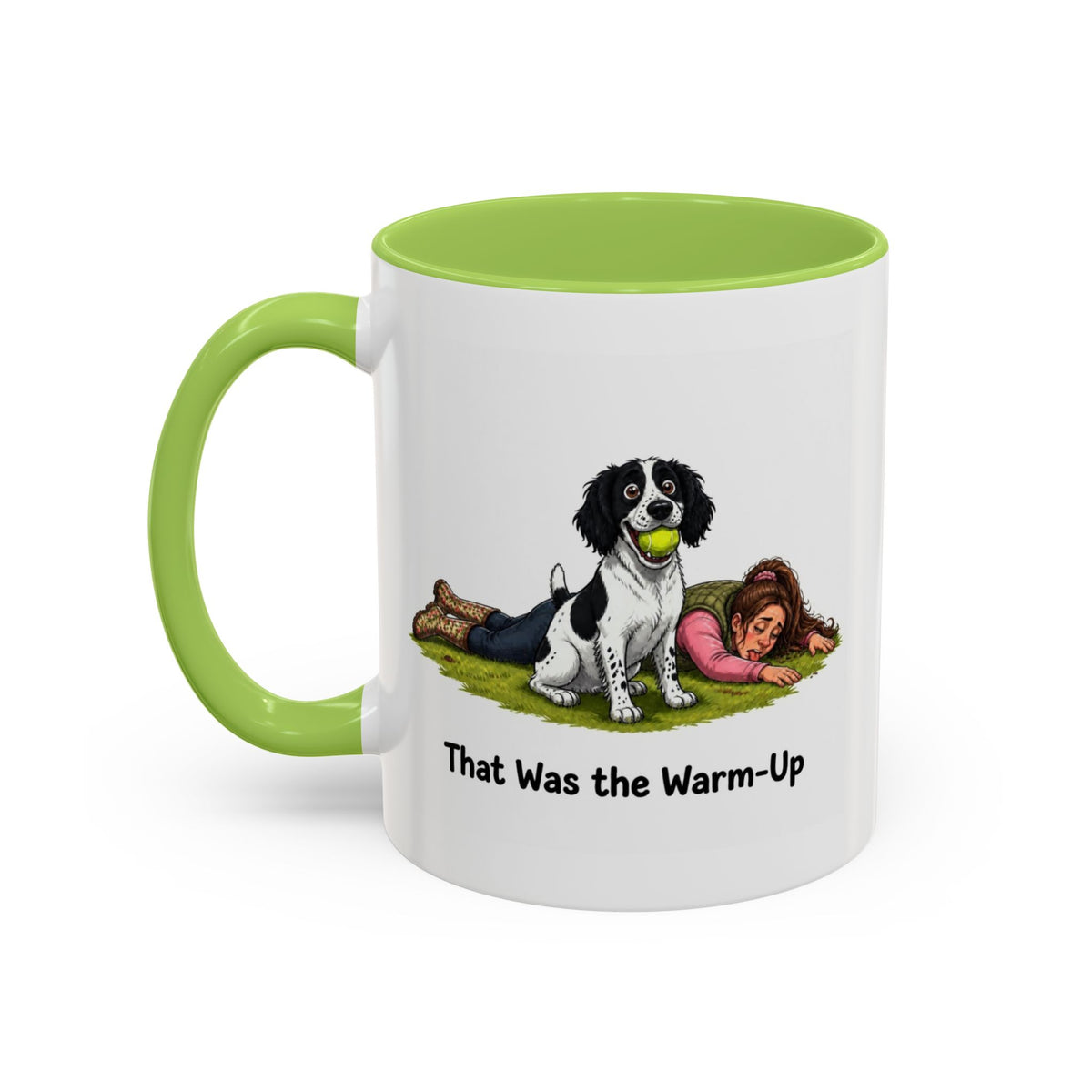 Warm-Up Mug - Springer Spaniel - Black & White - Woman