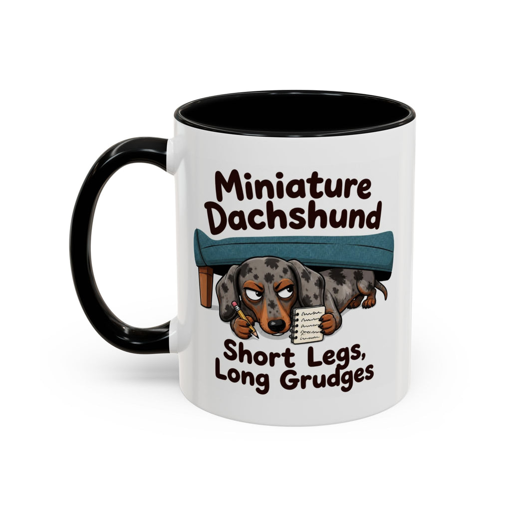 Short Legs Long Grudges Mug - Dachshund - Dapple