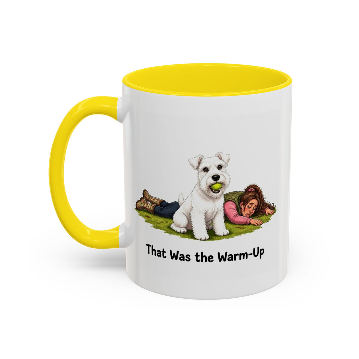 Warm-Up Mug - Miniature Schnauzer - White - Woman
