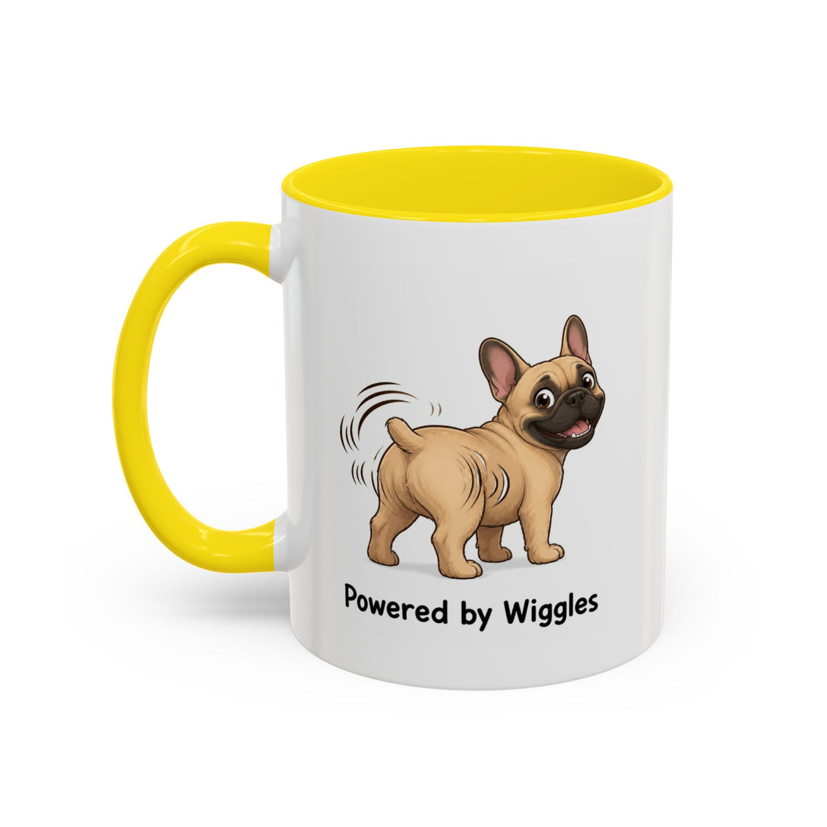 Powered by Wiggles Mug - French Bulldog - Fawn