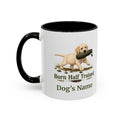 Personalised Yellow Labrador Puppy Mug - Born Half Trained - Custom Dog Name, Training Dummy Gun Dog Gift, 11oz
