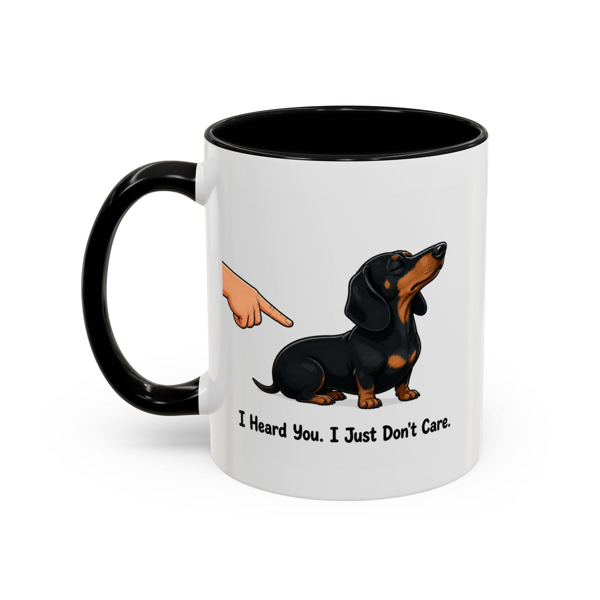 I Heard You Mug - Dachshund - Black & Tan