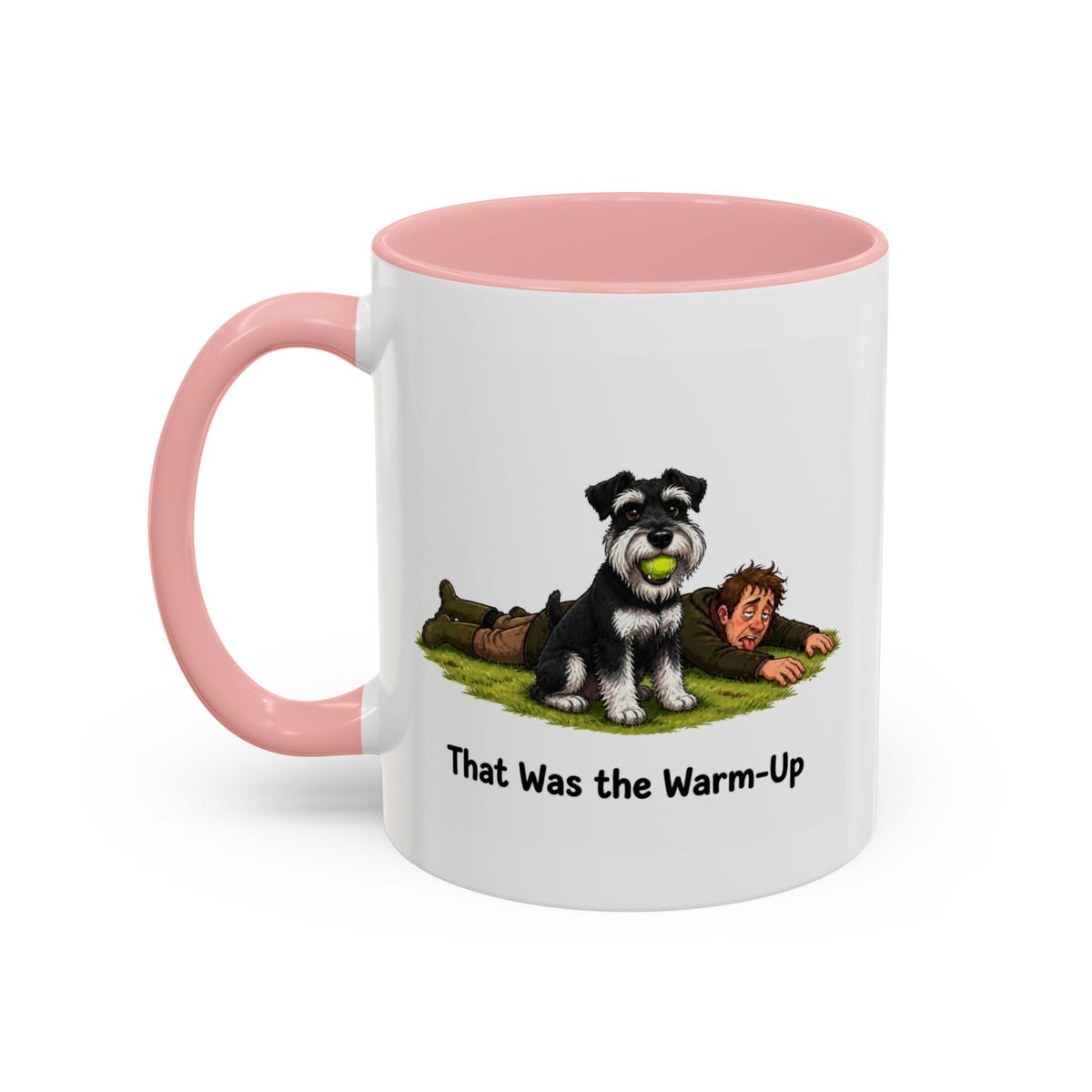 Warm-Up Mug - Miniature Schnauzer - Black & Silver - Man