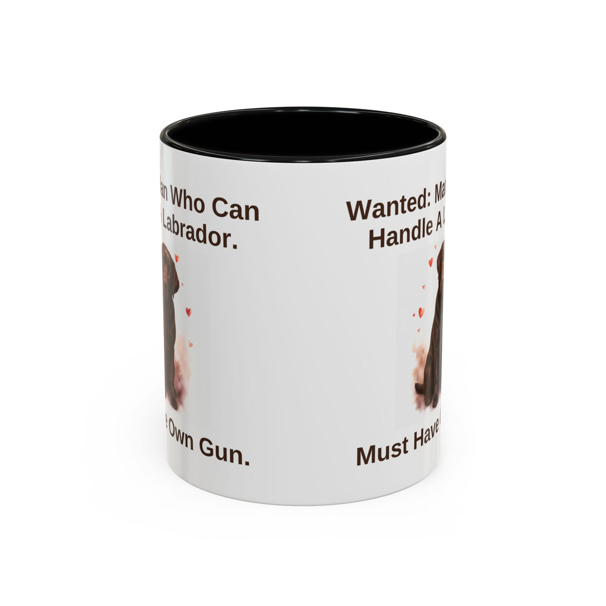 Wanted Mug - Labrador - Chocolate - Man