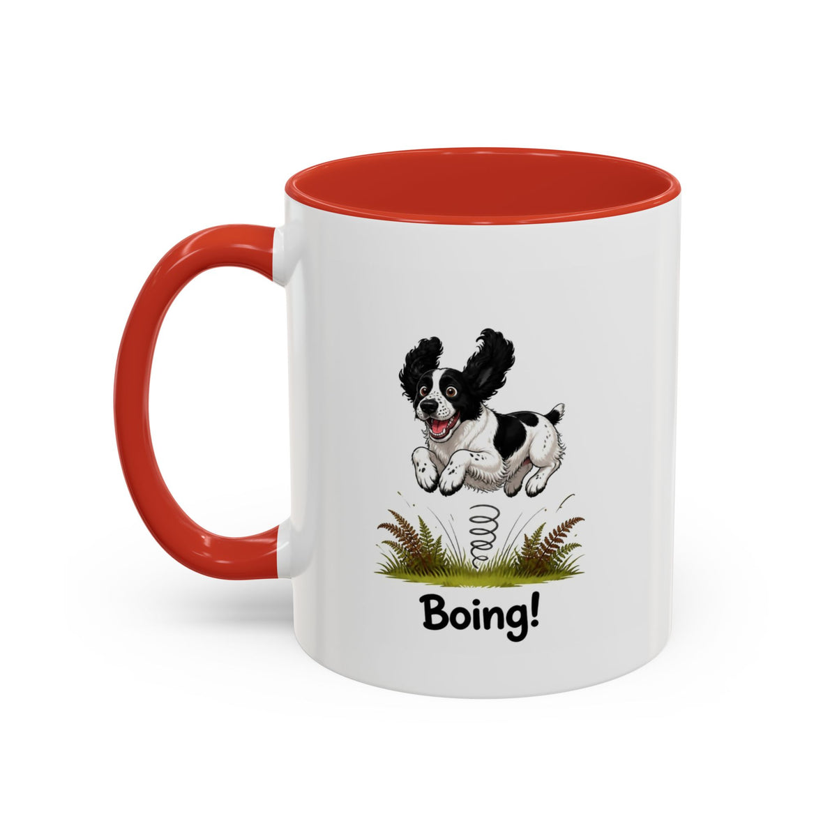 Boing Mug - Springer Spaniel - Black & White