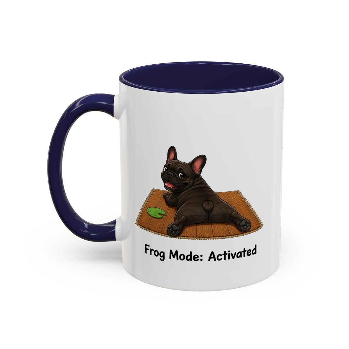 Frog Mode Mug - French Bulldog - Brindle