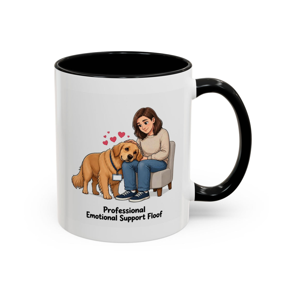 Support Floof Mug - Golden Retriever - Golden - Woman