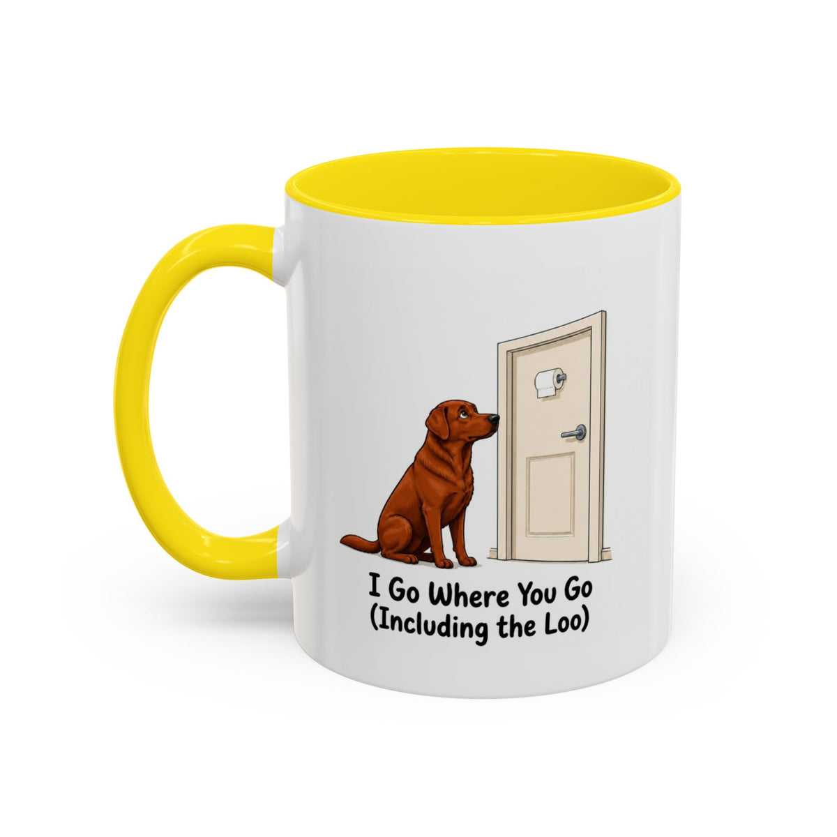 I Go Where You Go Mug - Labrador - Fox Red