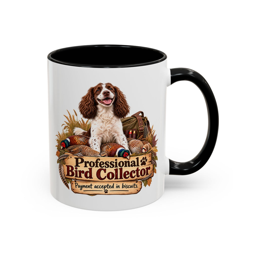 Funny Liver and White Springer Spaniel Mug - Professional Bird Collector, Gundog Owner Gift, Shooting Dog Lover Coffee Mug, 11oz