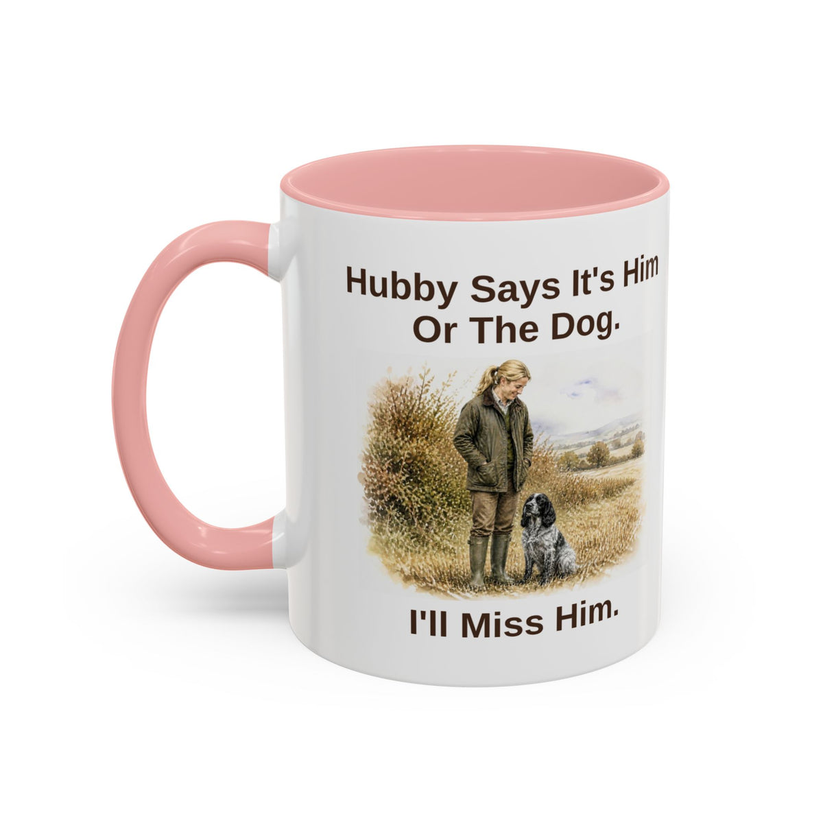 Hubby Says Mug - Cocker Spaniel - Blue Roan - Blonde