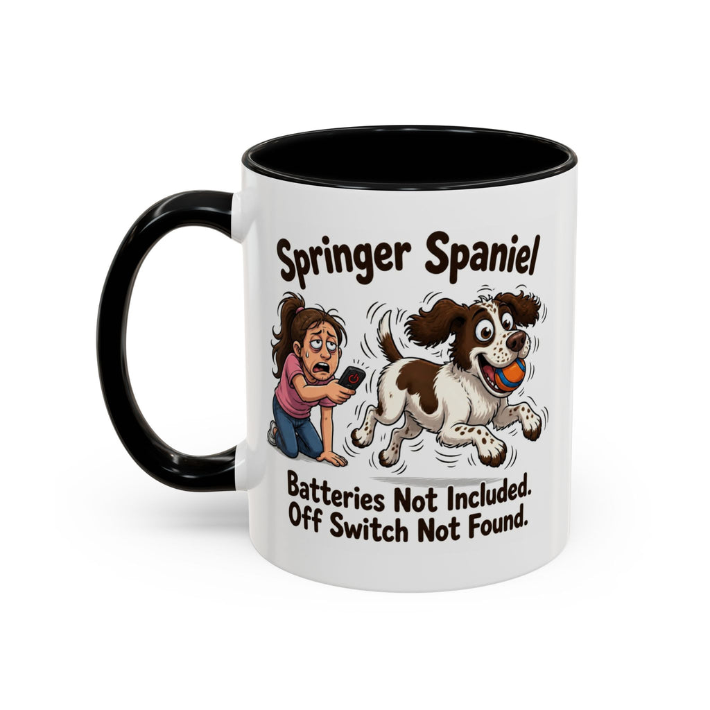 Off Switch Mug - Springer - Liver & White - Woman