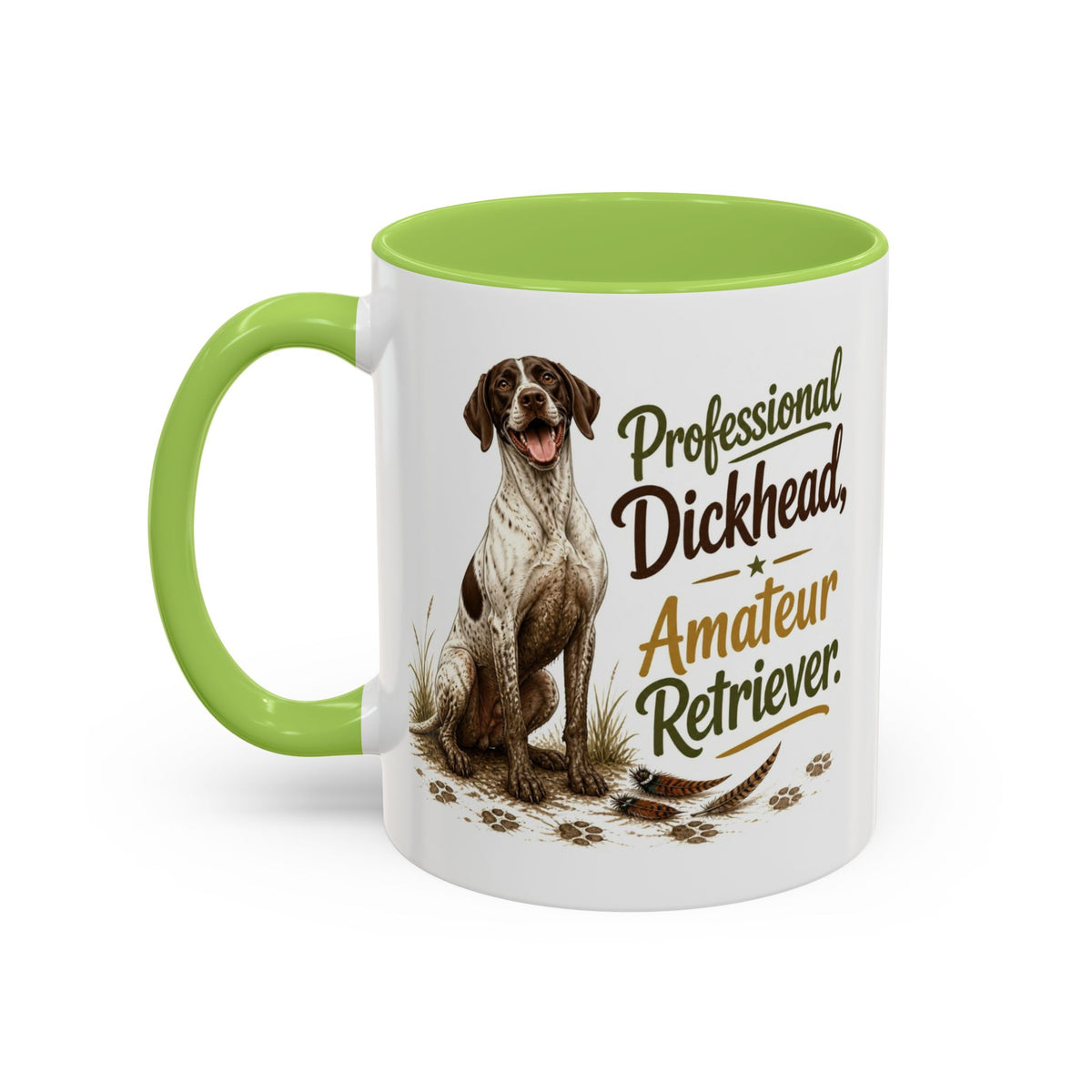 Funny English Pointer Mug - Professional Dickhead, Amateur Retriever, Working Gun Dog Gift, Pheasant Shooting Mug, 11oz