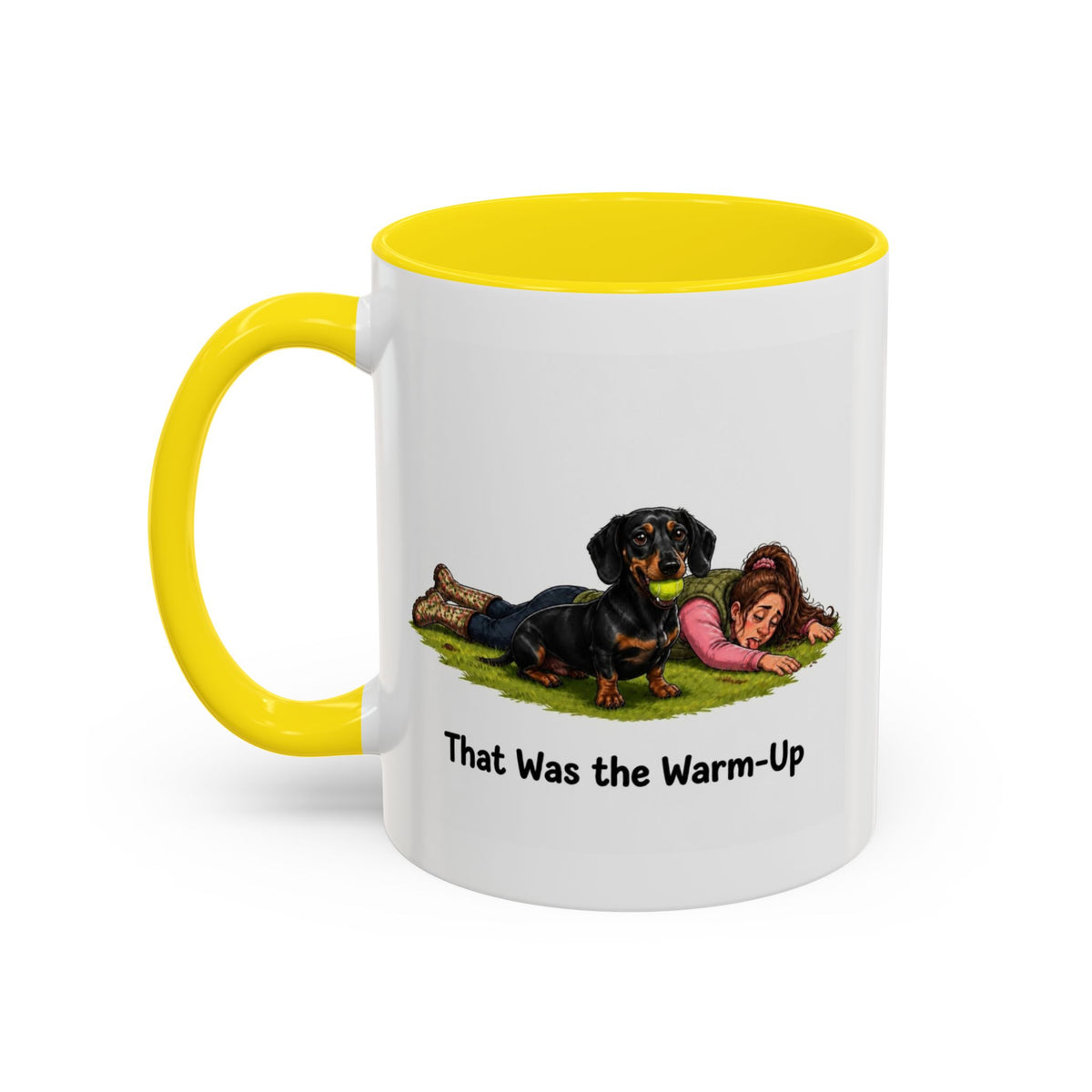 Warm-Up Mug - Mini Smooth Dachshund - Black & Tan - Woman