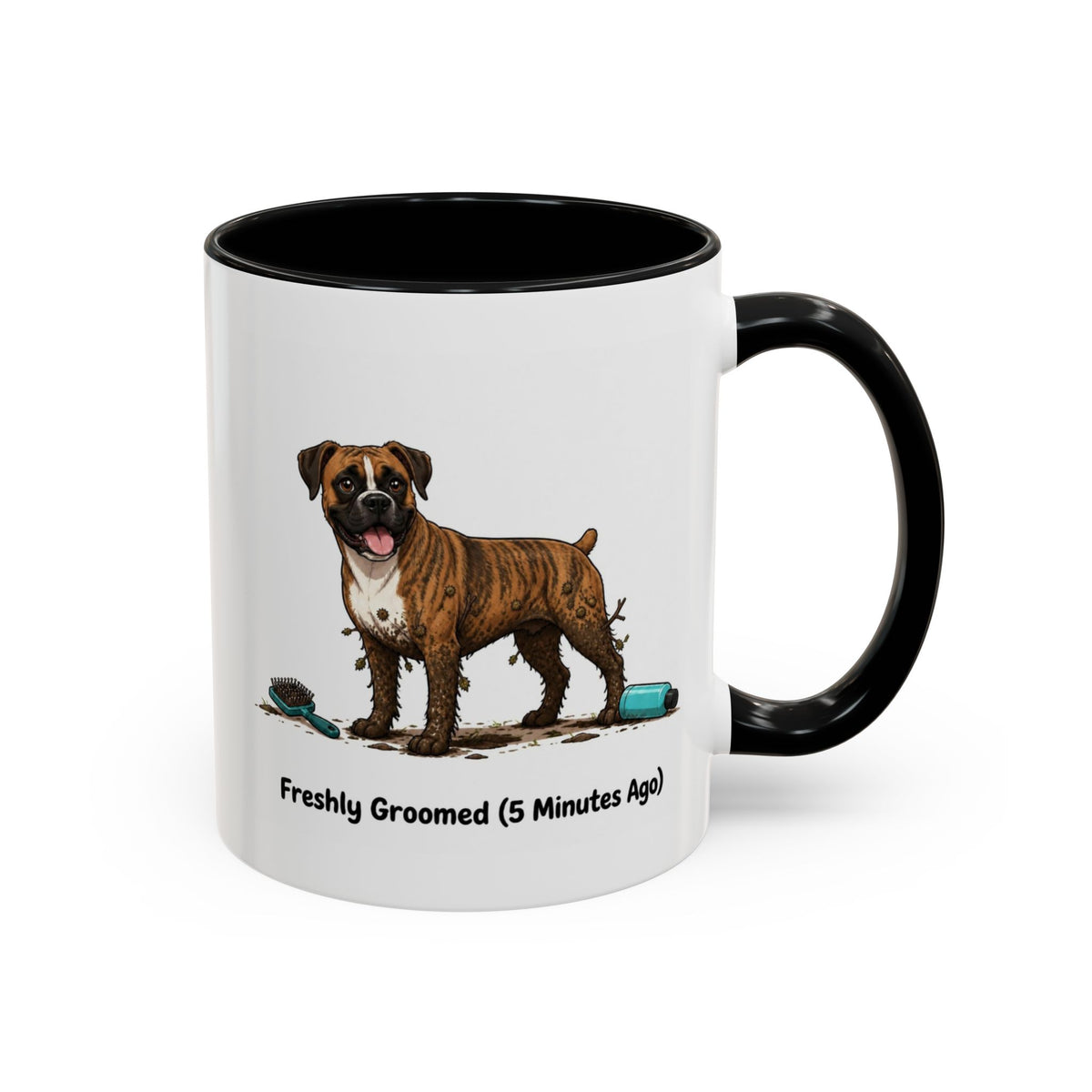 Freshly Groomed Mug - Boxer - Brindle