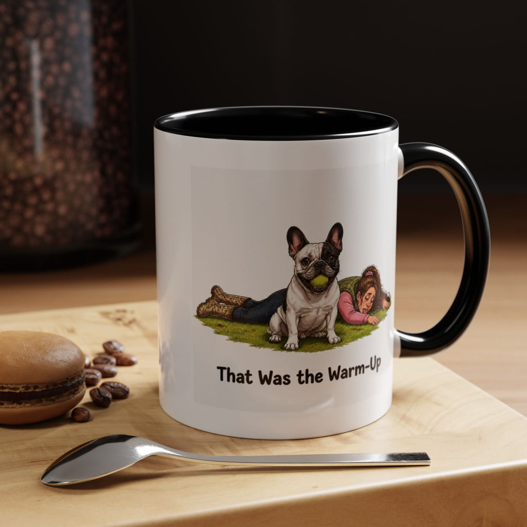 Warm-Up Mug - French Bulldog - Pied - Woman