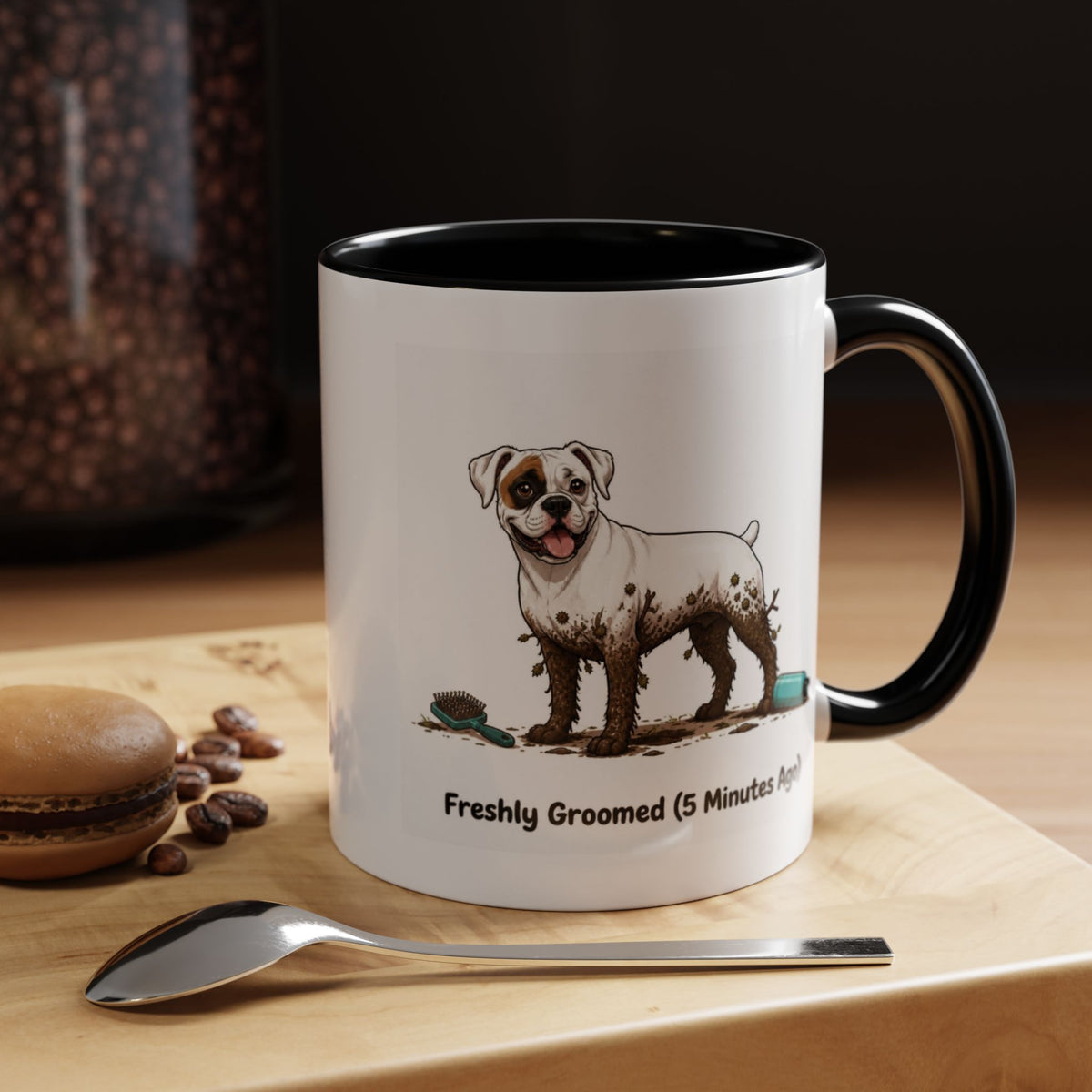 Freshly Groomed Mug - Boxer - White