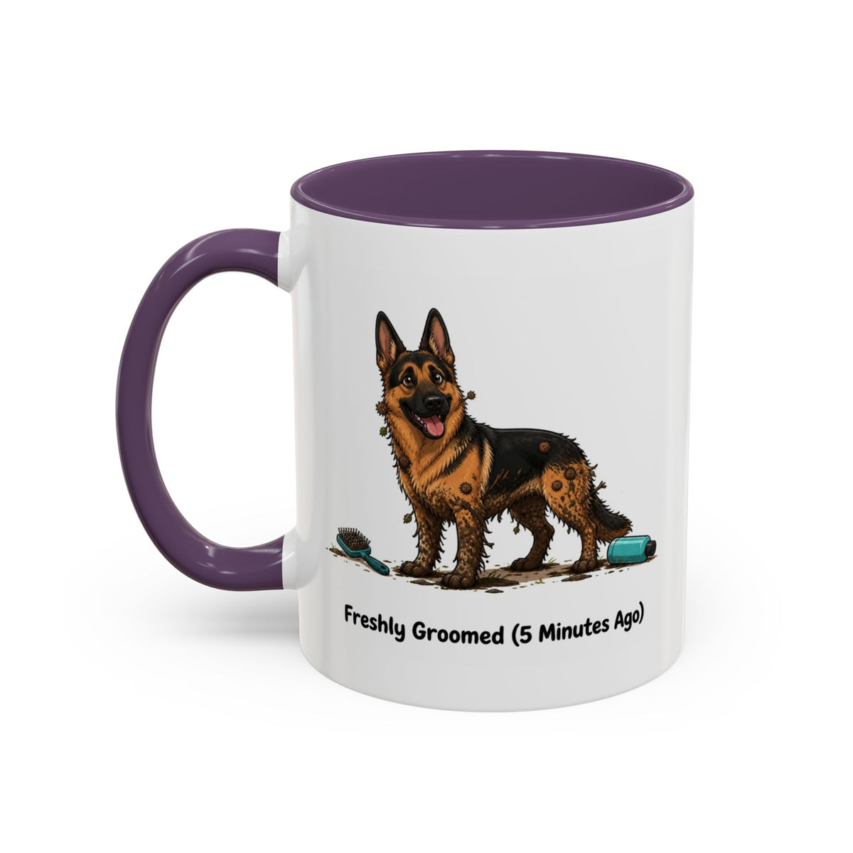 Freshly Groomed Mug - German Shepherd - Black & Tan