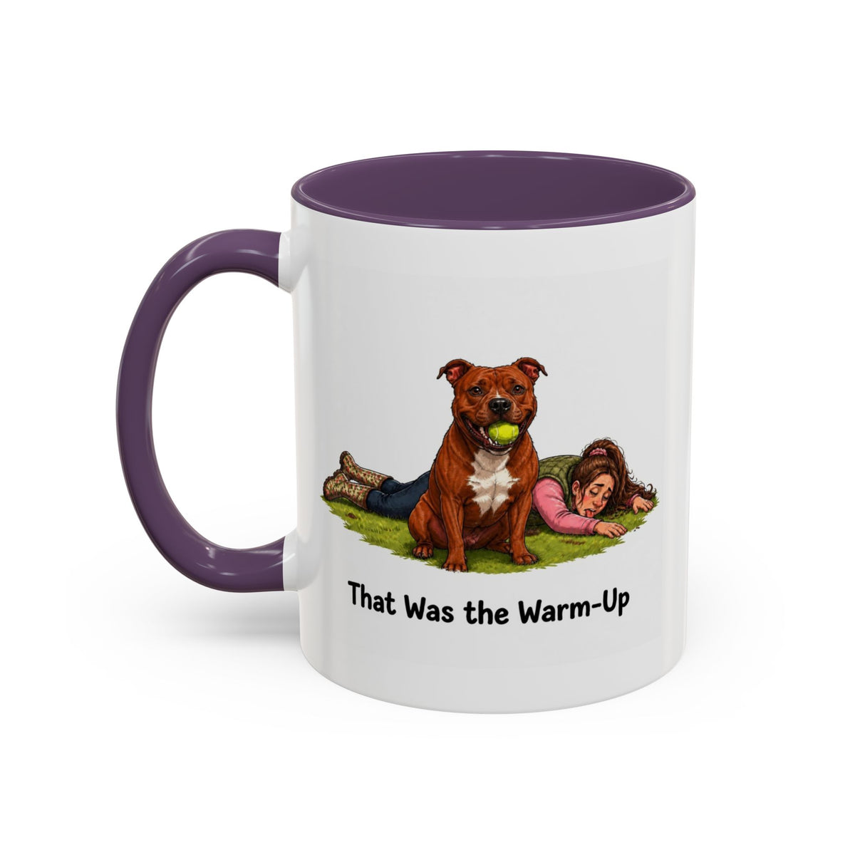 Warm-Up Mug - Staffordshire Bull Terrier - Red - Woman