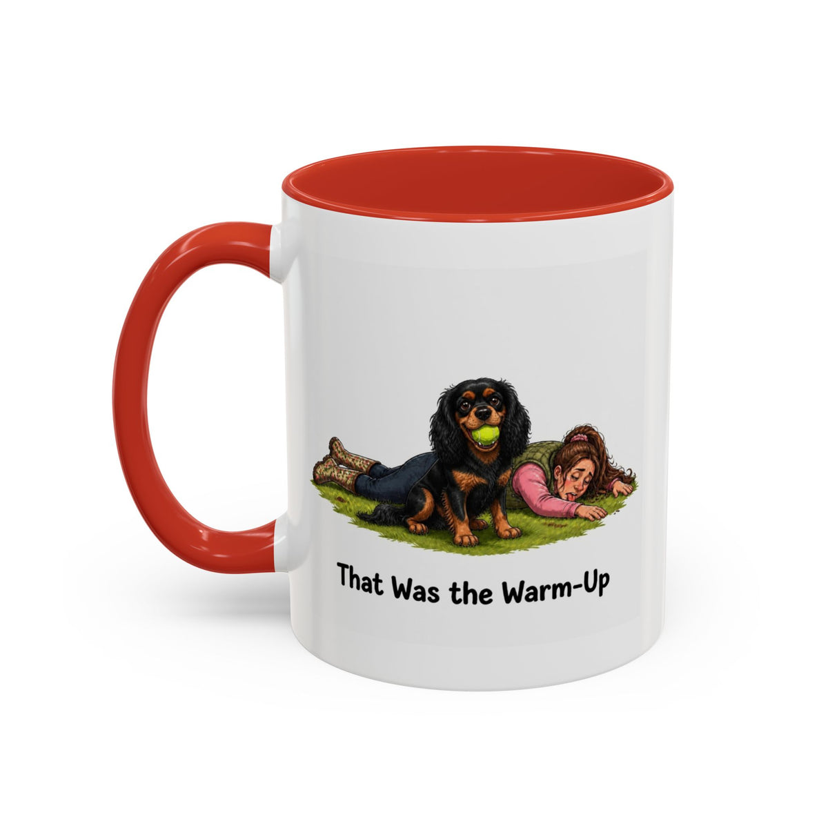 Warm-Up Mug - Cavalier King Charles Spaniel - Black & Tan - Woman