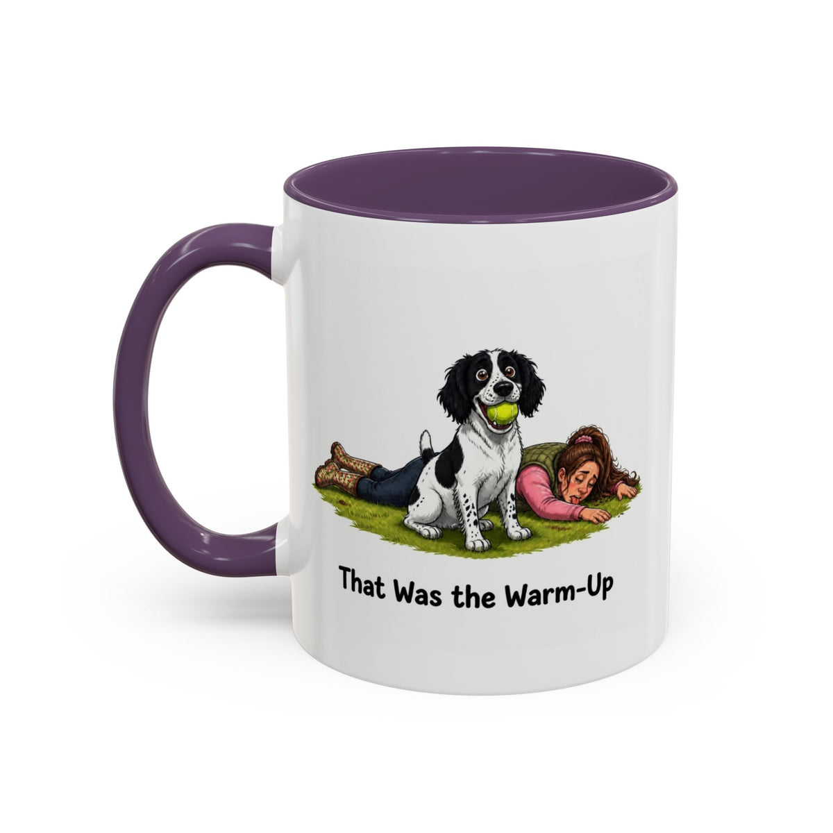 Warm-Up Mug - Springer Spaniel - Black & White - Woman