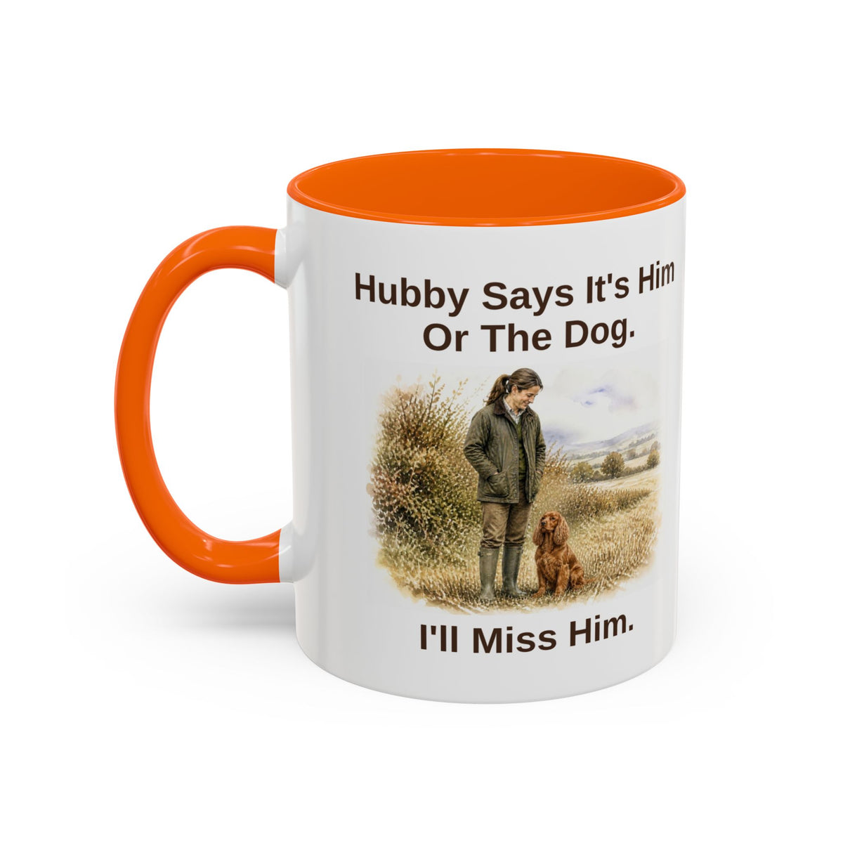 Hubby Says Mug - Cocker Spaniel - Red - Brunette