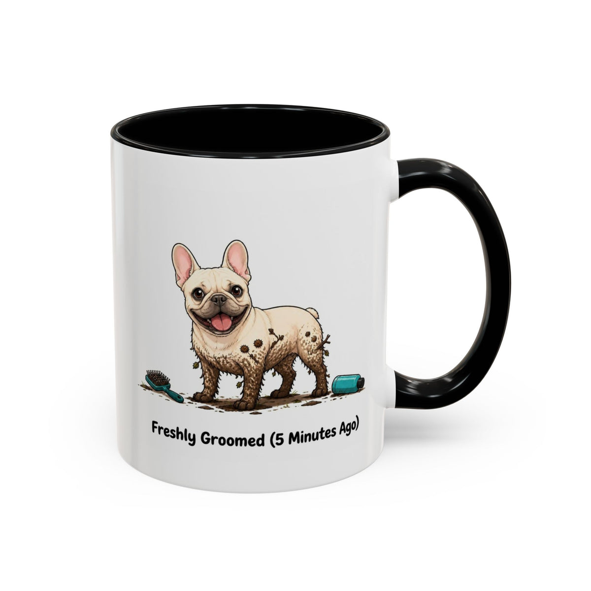 Freshly Groomed Mug - French Bulldog - Cream
