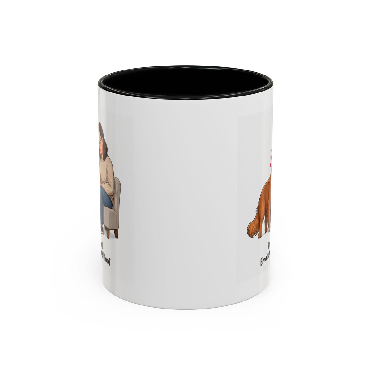 Support Floof Mug - Golden Retriever - Dark Golden - Woman