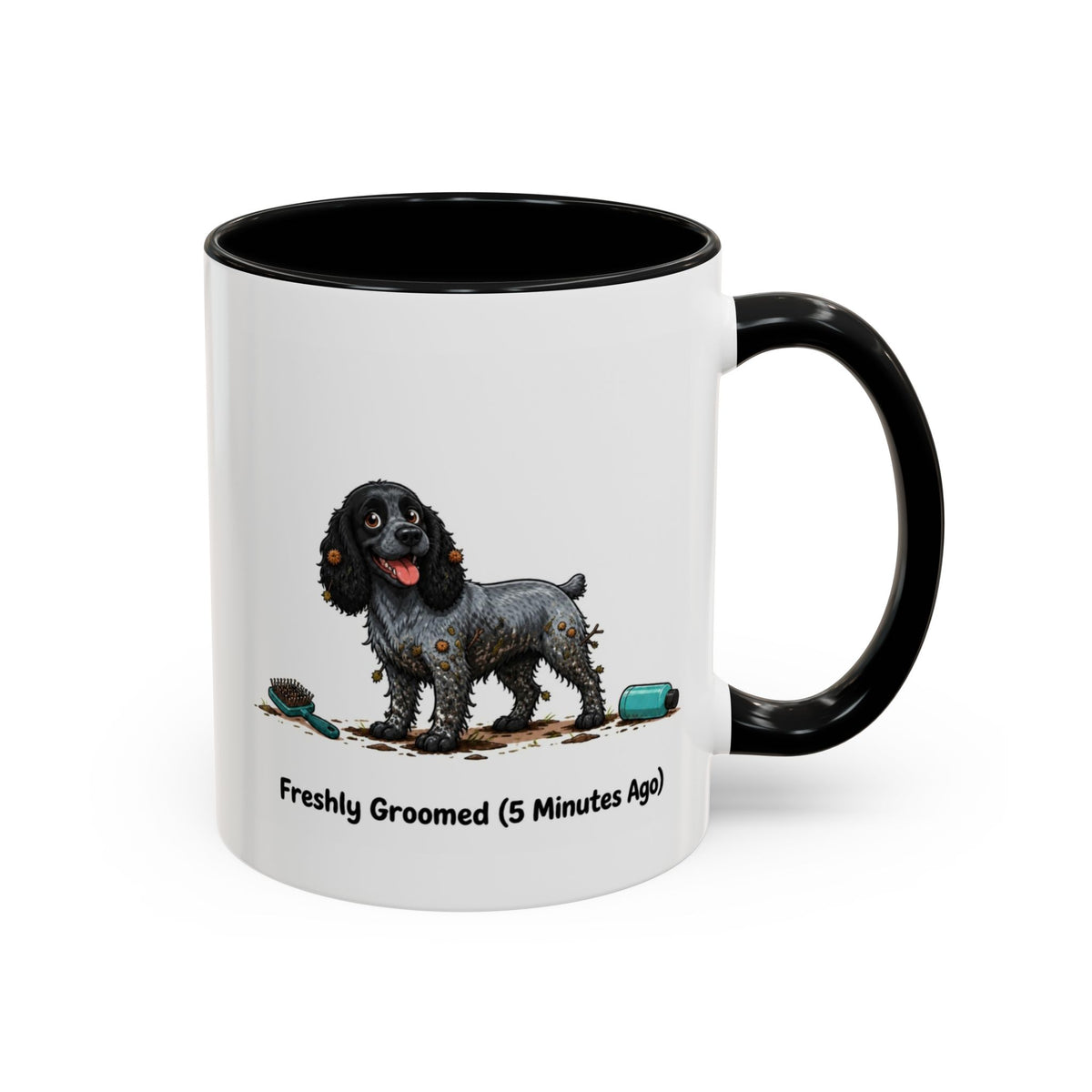 Freshly Groomed Mug - Cocker Spaniel - Blue Roan