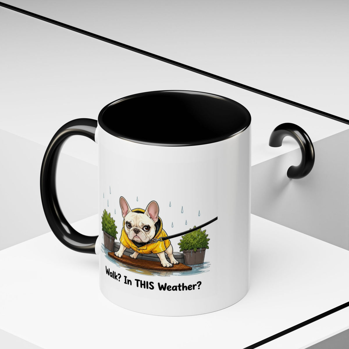Walk Weather Mug - French Bulldog - Cream