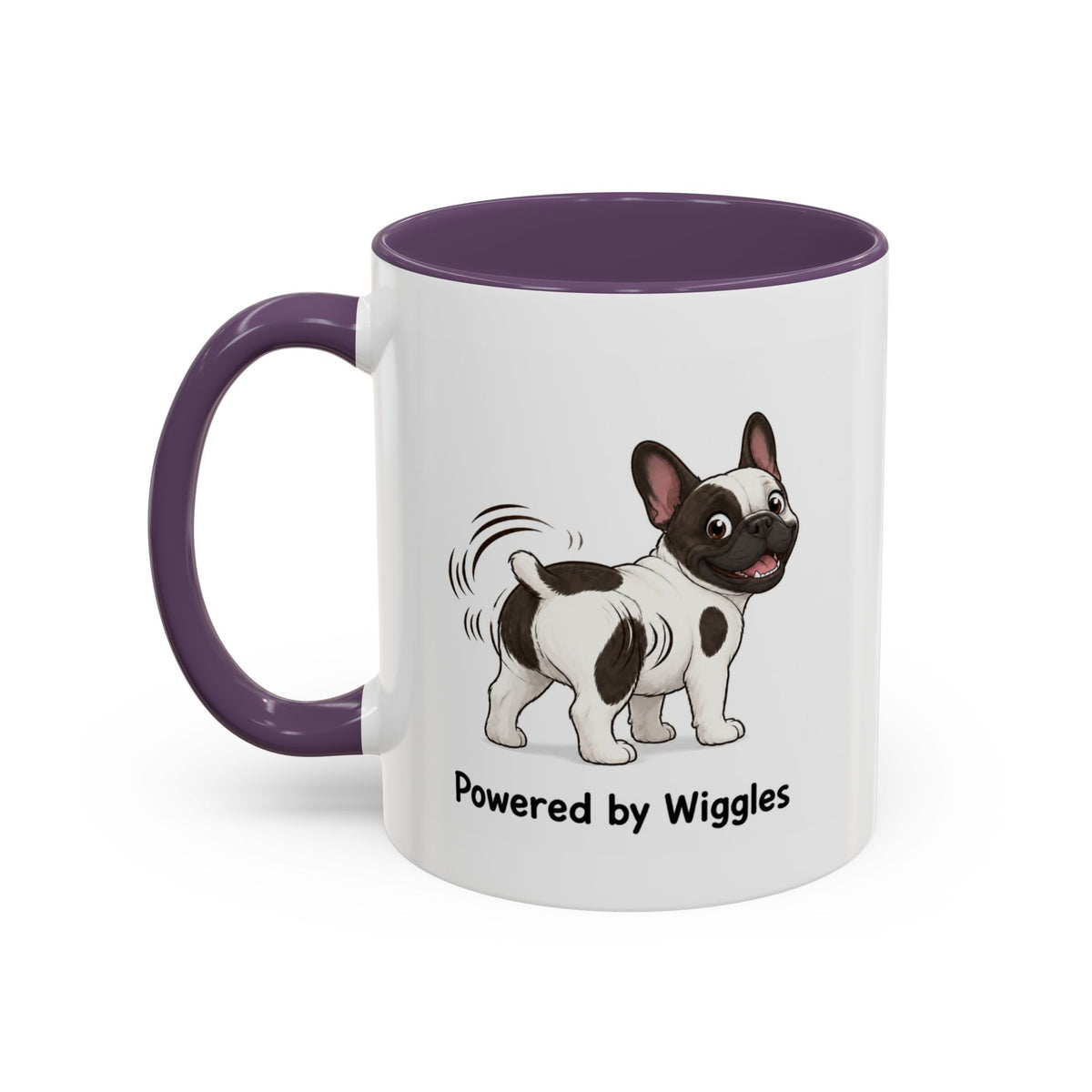 Powered by Wiggles Mug - French Bulldog - Pied