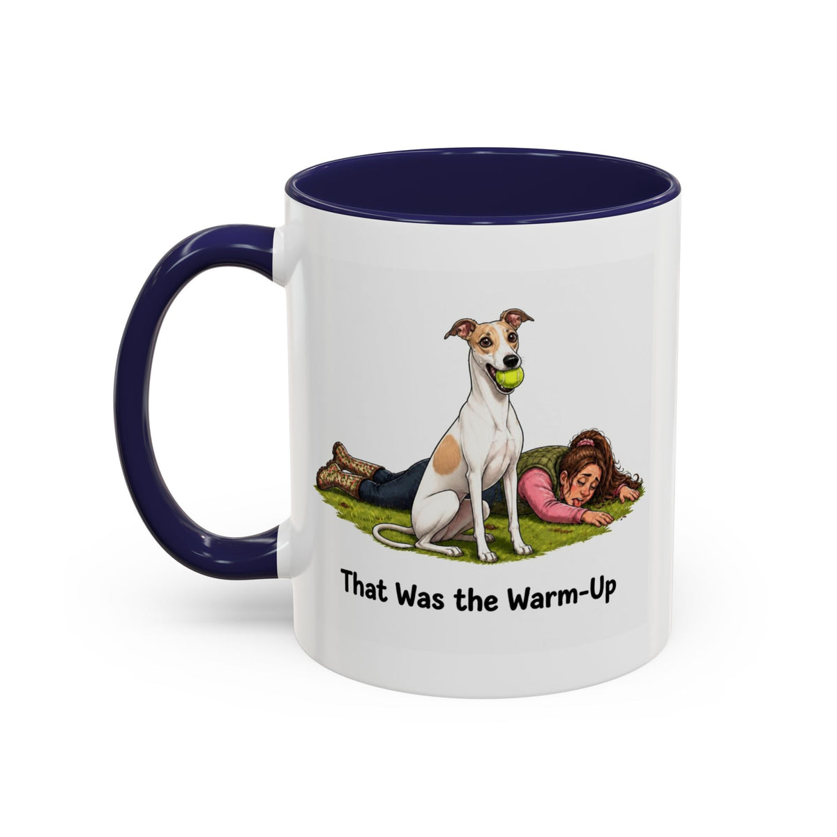 Warm-Up Mug - Whippet - White & Parti - Woman