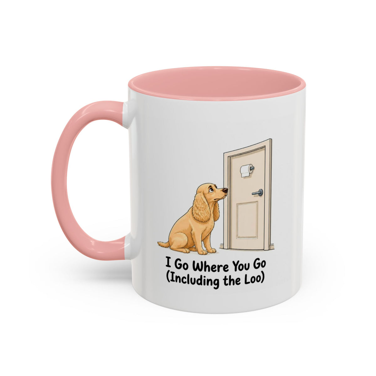I Go Where You Go Mug - Cocker Spaniel - Yellow (Golden)
