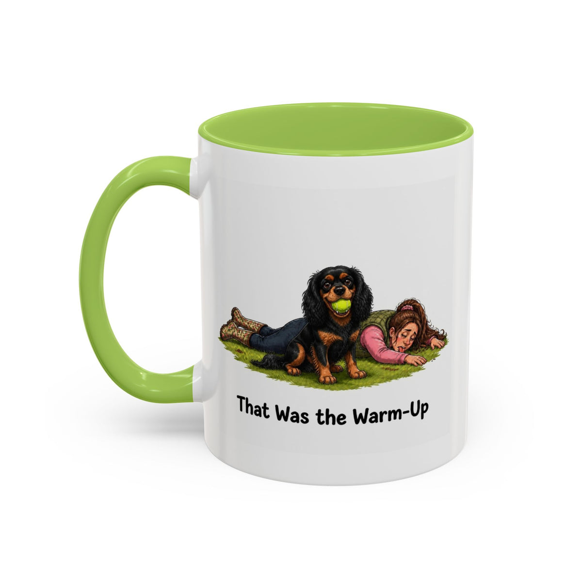 Warm-Up Mug - Cavalier King Charles Spaniel - Black & Tan - Woman