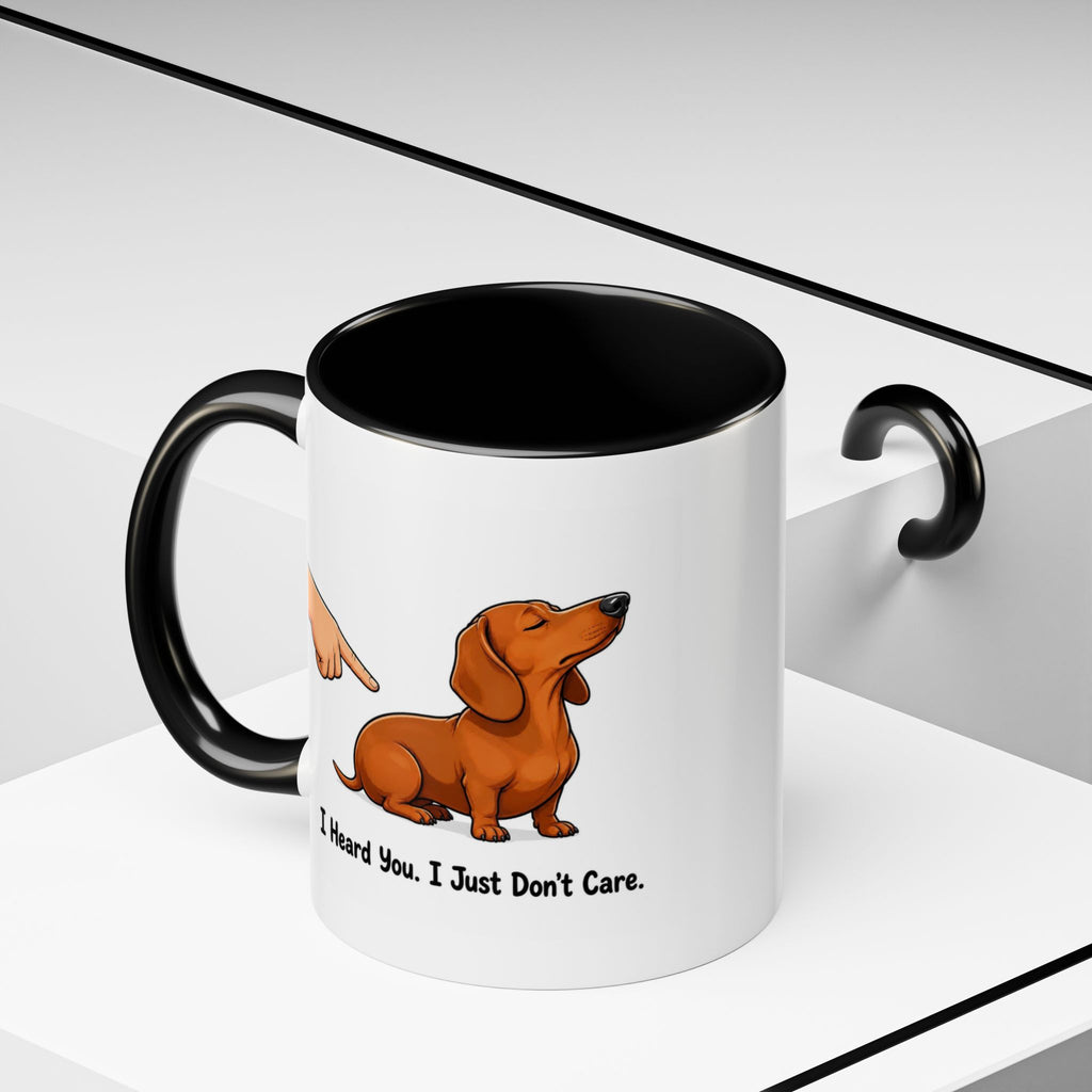 I Heard You Mug - Dachshund - Red