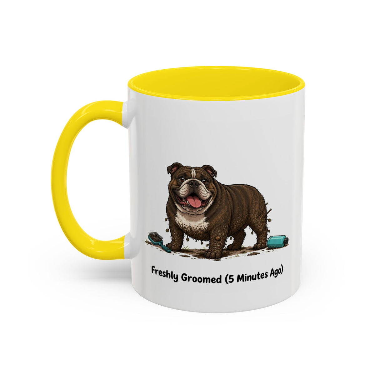 Freshly Groomed Mug - Bulldog - Brindle