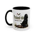 Funny Black Cocker Spaniel Mug - Trained-ish Depends What's Flying, Working Gun Dog Gift, Pheasant Shooting Mug, 11oz