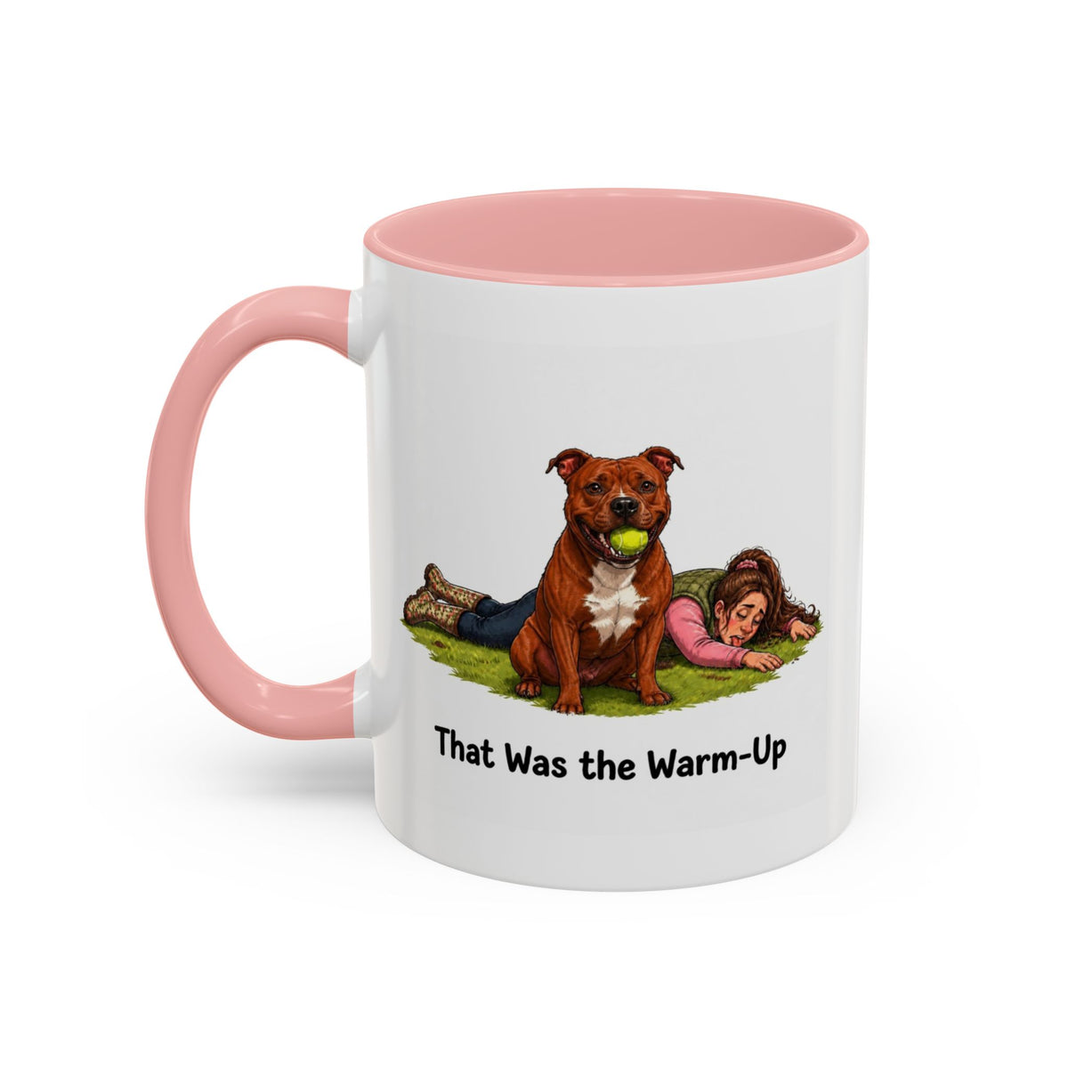Warm-Up Mug - Staffordshire Bull Terrier - Red - Woman