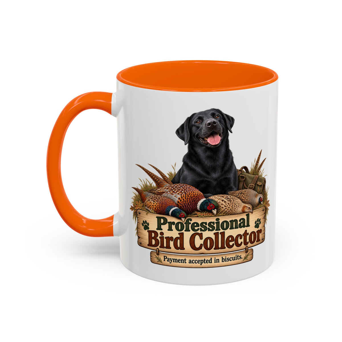 Funny Black Labrador Mug - Professional Bird Collector, Gundog Owner Gift, Shooting Dog Lover Coffee Mug, 11oz