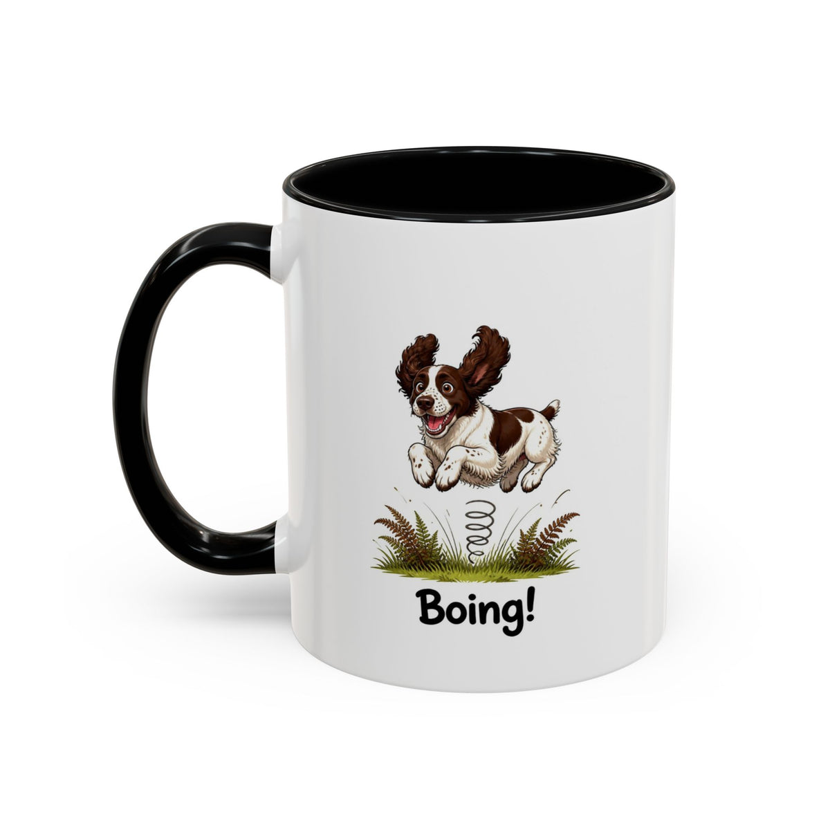 Boing Mug - Springer Spaniel - Liver & White