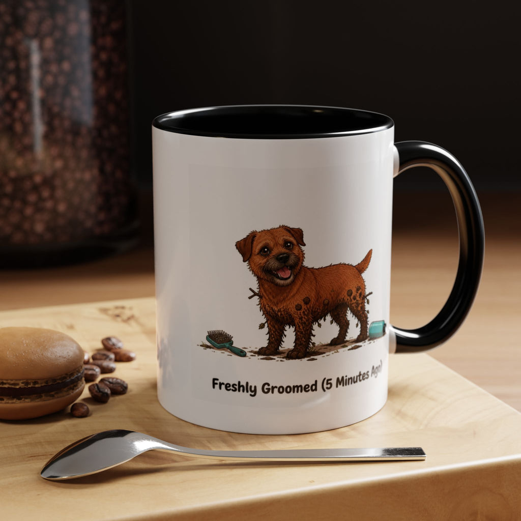 Freshly Groomed Mug - Border Terrier - Red