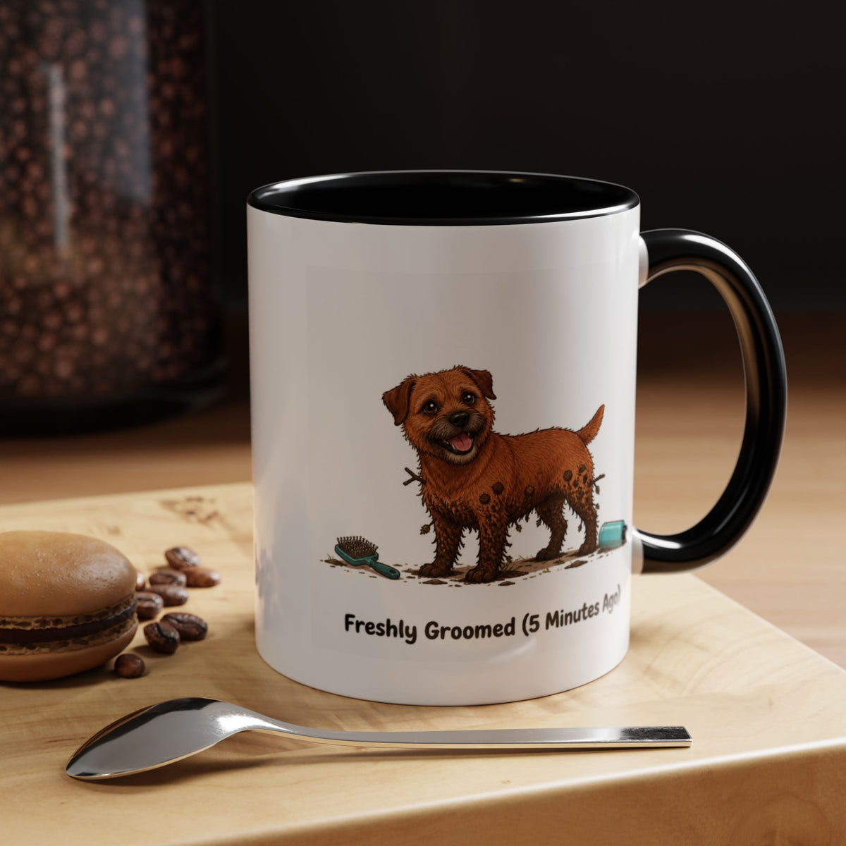 Freshly Groomed Mug - Border Terrier - Red