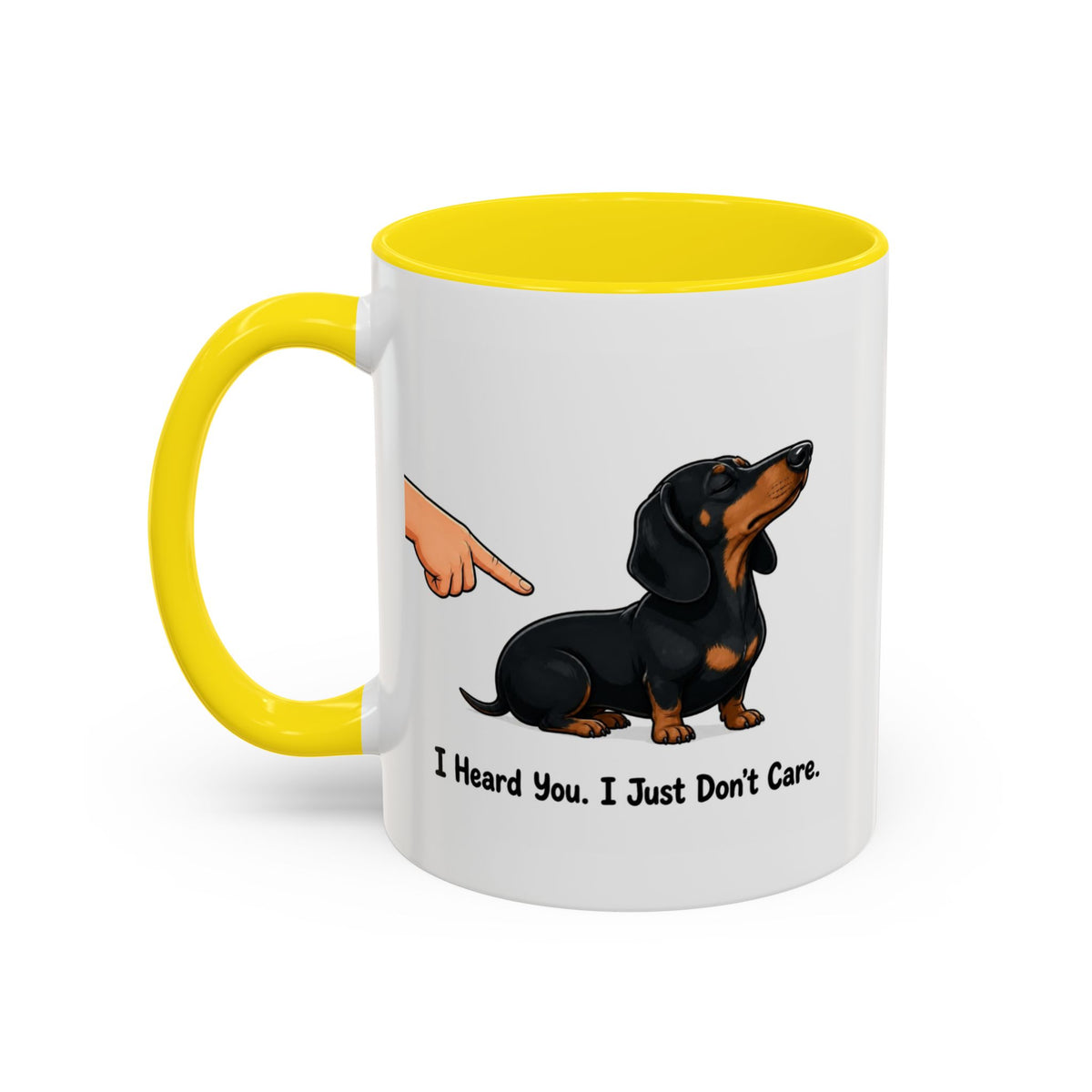 I Heard You Mug - Dachshund - Black & Tan