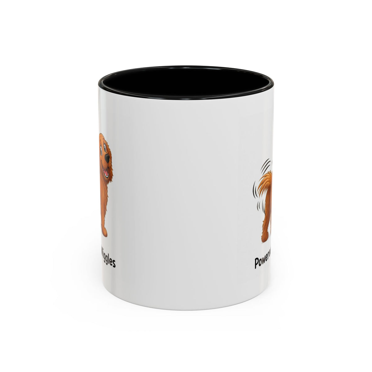 Powered by Wiggles Mug - Golden Retriever - Dark Golden