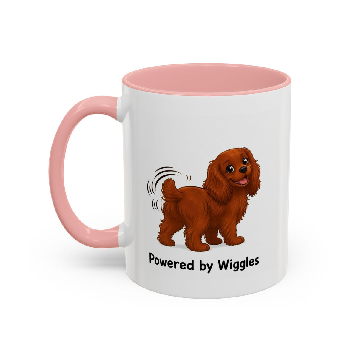 Powered by Wiggles Mug - Cavalier King Charles Spaniel - Ruby