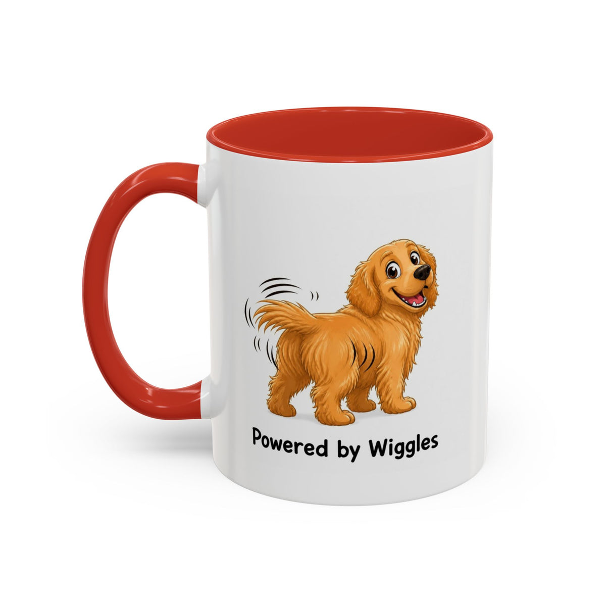 Powered by Wiggles Mug - Golden Retriever - Golden