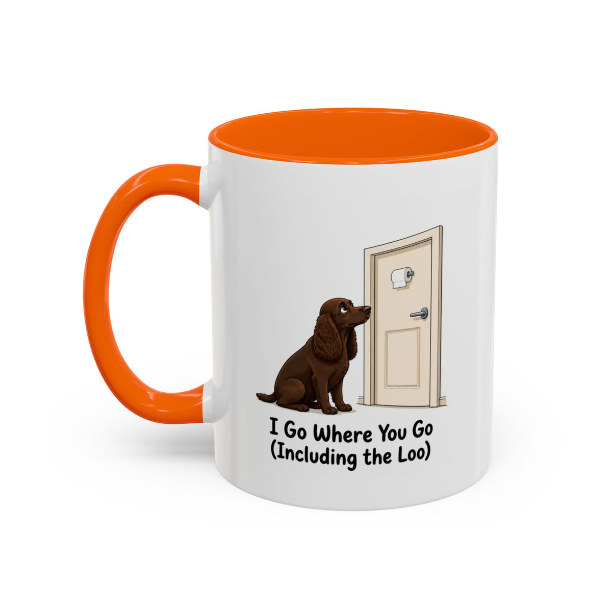 I Go Where You Go Mug - Cocker Spaniel - Brown