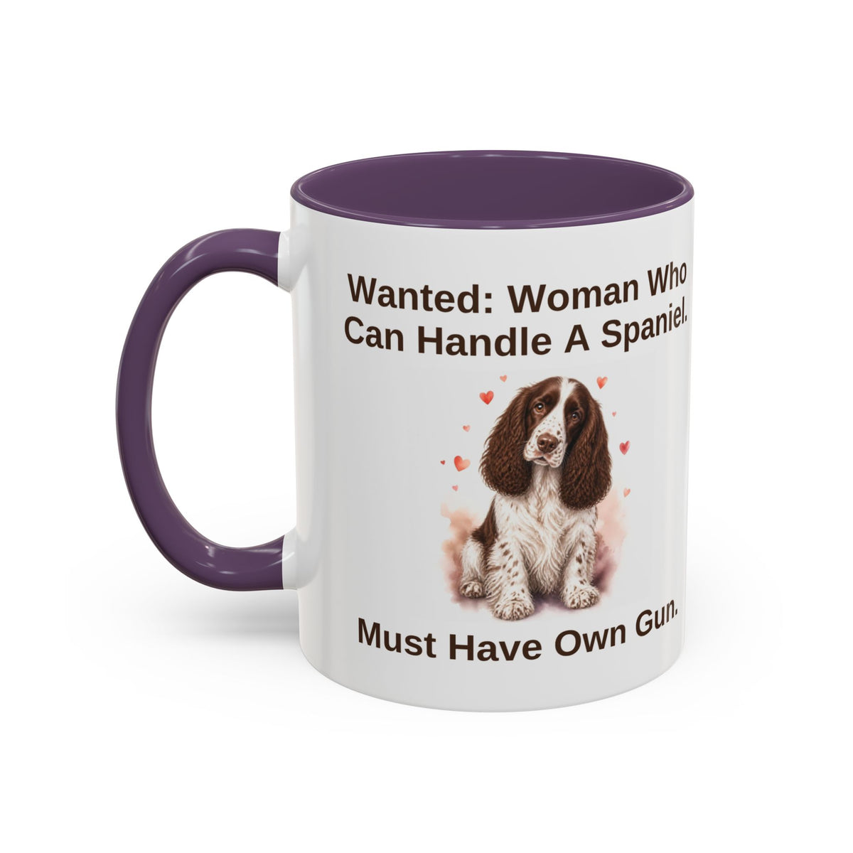 Wanted Mug - Springer Spaniel - Liver & White - Woman