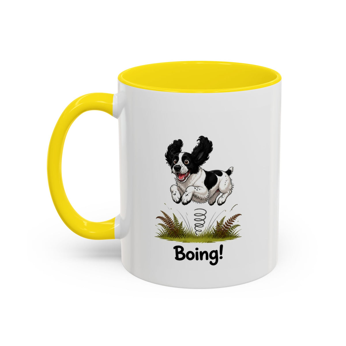 Boing Mug - Springer Spaniel - Black & White