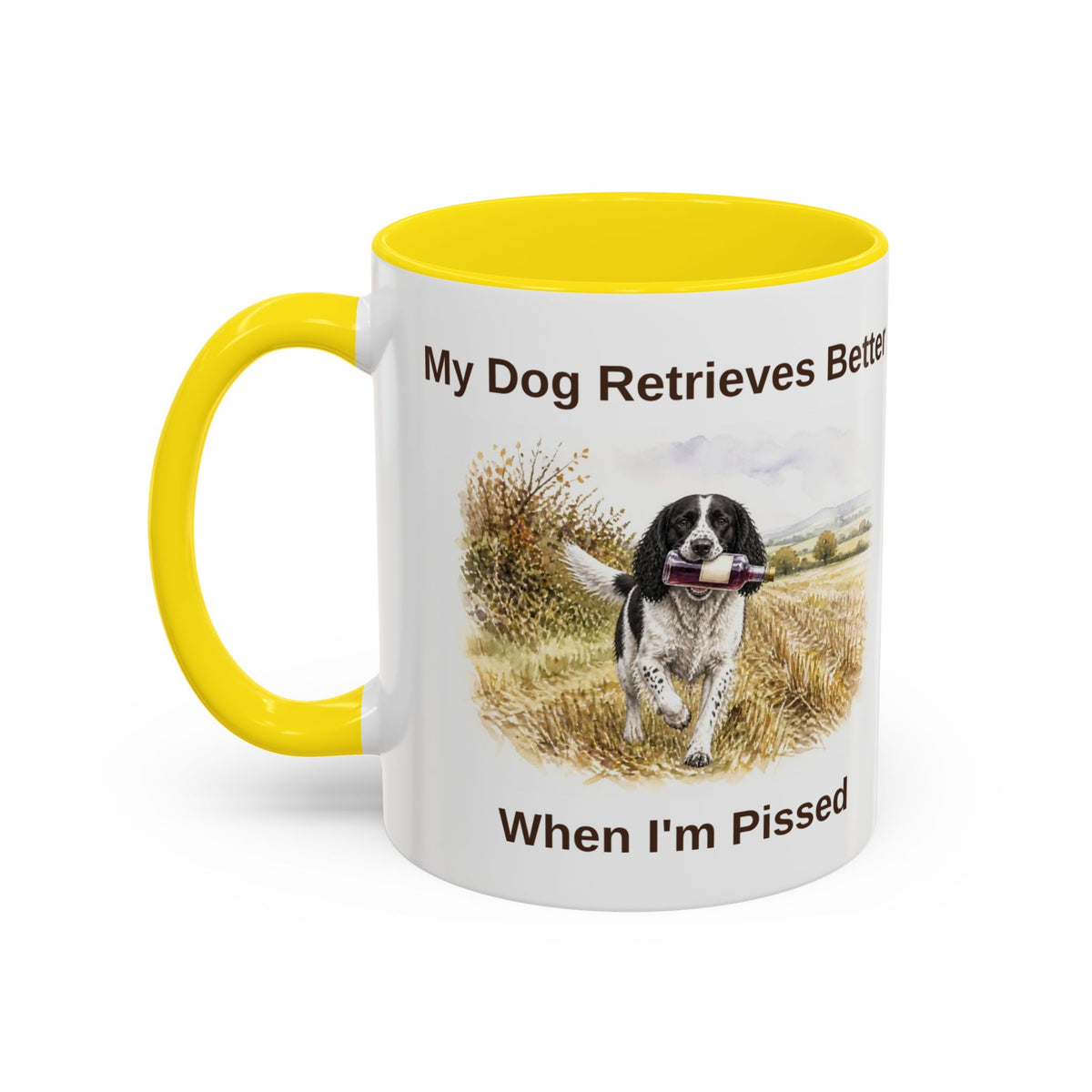 Retrieves Better Mug - Springer Spaniel - Black & White